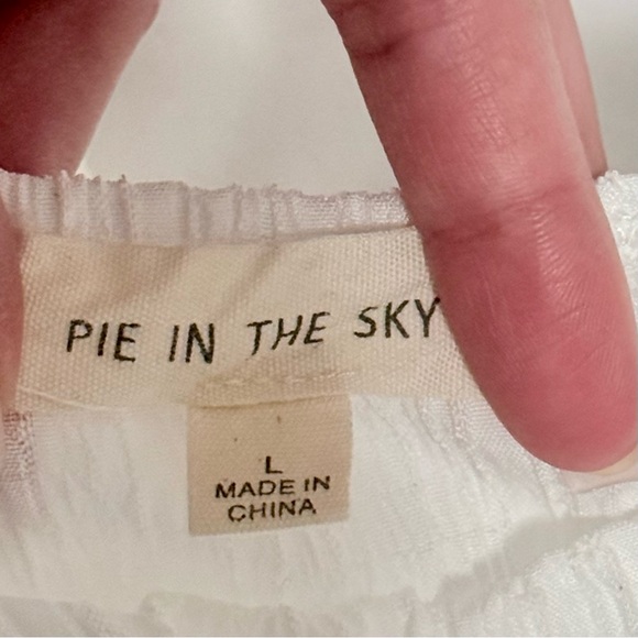 White Puff-Sleeve Mini Sun Dress - Picture 3 of 3